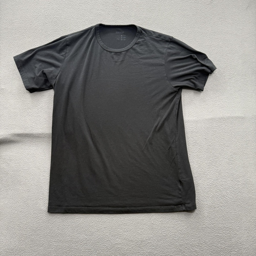 Proof Shirt Mens Large Black Short Sleeve Quick Dry Moisture Wicking Performance